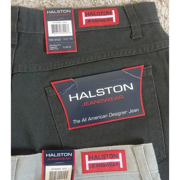 Vintage Halston Jeanswear Womens Mom Jean Shorts High Rise | NWT| Pair| Size 14 - Picture 4 of 9